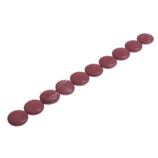 Rochenleder  Ufo / ca.25mm / Red Wine / 16pcs