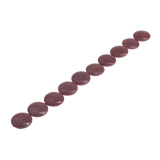 Rochenleder Ufo klein / ca.17mm / Burgundy / 24pcs