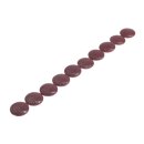 Rochenleder Ufo klein / ca.17mm / Burgundy / 24pcs