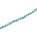 Steinperlen SYN. Turquoise round beads / 6mm.