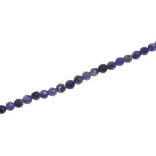 Steinperlen sodalite faceted round beads / 4mm.