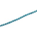 Steinperlen SYN. Turquoise round beads / 4mm.