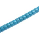 Steinperlen SYN. Turquoise blue puccalit  / 13mm.