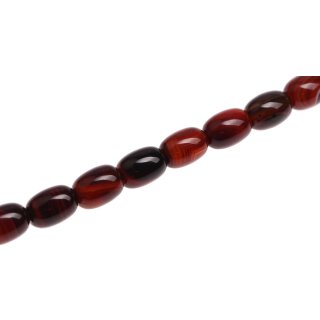 Steinperlen Red line agate oval   / 18mm.