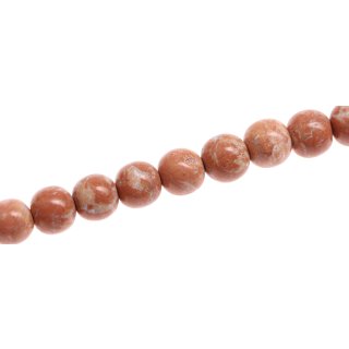 Steinperlen Dark Salmon round beads / 12mm.