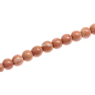 Steinperlen Dark Salmon round beads / 10mm.