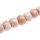 Steinperlen  Light pink salmon wheel   / 23x30mm.