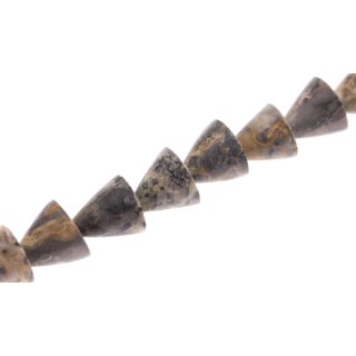 Steinperlen  Grey Marble cone / 20mm.