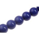 Harz Perlen Opaque Cobalt blue Round / 30mm / 14pcs.