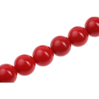 Harz Perlen Opaque Red Round / 23mm / 18pcs.