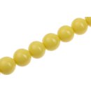 Harz Perlen Opaque Yellow Round / 20mm / 22pcs.