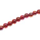 Glasperlen Shiny Red round / 8mm / 50pcs.