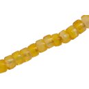 Glasperlen Shiny  yellow wheel / 4mm / 100pcs.