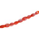 Glasperlen Shiny  orange Twisted / 11mm / 38pcs.