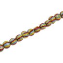 Glasperlen Shiny w design Multicolor round / 16mm / 27pcs.