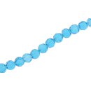 Glasperlen Shiny ocean blue round / 8mm / 52pcs.