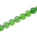 Harz Perlen Green with design Round / 20mm / 22pcs.