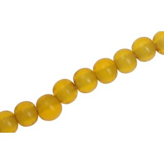 Harz Perlen  Opaque yellow round / 6mm / 65pcs.