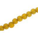 Harz Perlen  Opaque yellow round / 6mm / 65pcs.