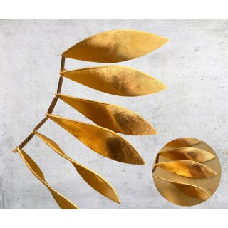 Blattgold Gold 17 twisted Leaf large I 95x25x0,3mm I 6 pcs